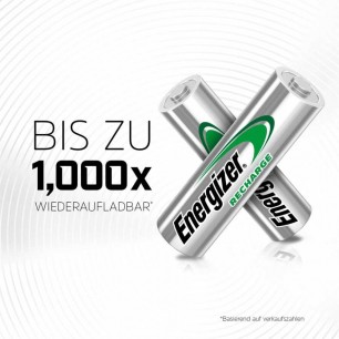 Energizer 1300mAh Şarjlı AA Kalem Pil 4'lü Blister Ambalaj