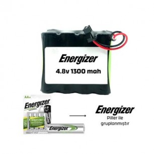 Energizer 4.8v 1300mAh Siyah Soketli Ni-Mh Oyuncak Araba Pili