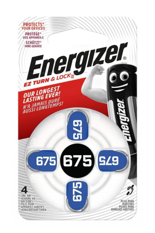 Energizer 675 Numara İşitme Cihazı Pili 4 Adet