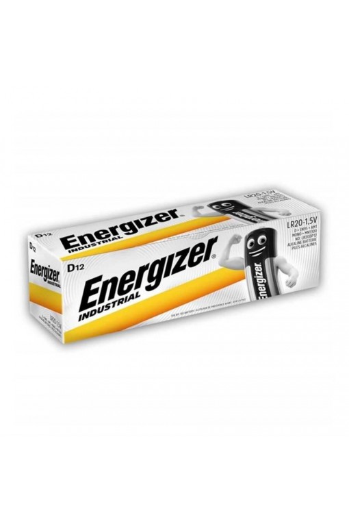 Energizer Alkaline Industrial 12'li D Boy Pil Energizer Alkaline Industrial 12'li D Boy Pil