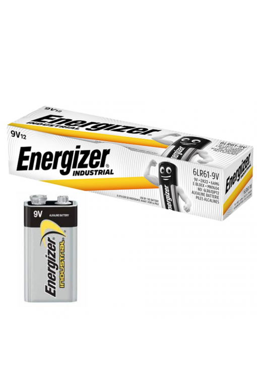 Energizer Industrial 9V Alkalin Pil 12'li Paket Energizer Industrial 9V Alkalin Pil 12'li Paket