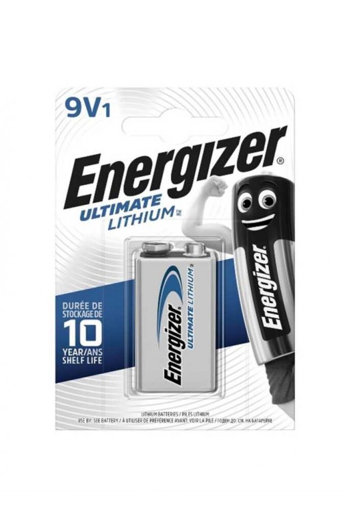 Energizer Ultimate Lityum 9V Şarj Olmayan Pil Tekli Blister Ambalaj Energizer Ultimate Lityum 9V Şarj Olmayan Pil Tekli Blister Ambalaj
