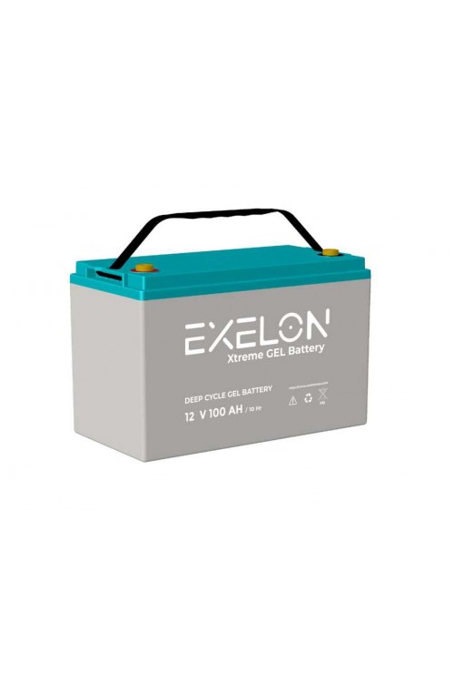 Exelon 12v 100ah Jel Solar Akü Derin Deşarj Güneş Sistemi Aküsü