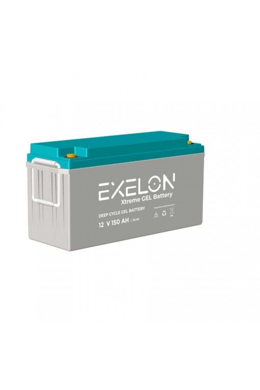 Exelon 12V 150Ah Solar Jel Akü – Deep Cycle Derin Döngü Akü 2025 Üretimi