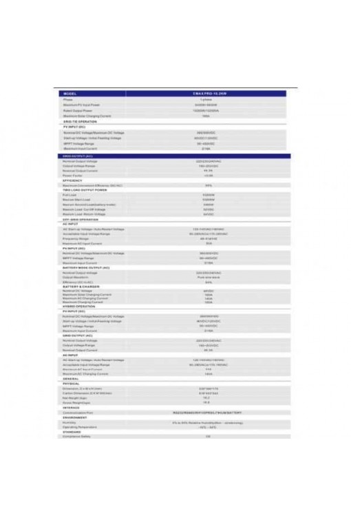 EXELON 48V 10.2KW Mppt Tam Sinüs Akıllı İnvertör