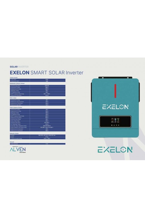 Exelon 48V 6.2kW MPPT Tam Sinüs Akıllı İnverter
