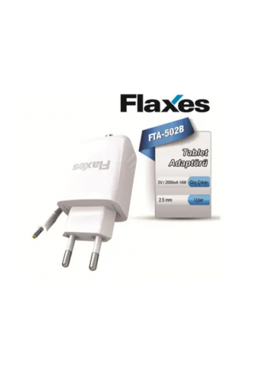 Flaxes FTA-502B Beyaz Tablet Adaptörü Flaxes FTA-502B Beyaz Tablet Adaptörü