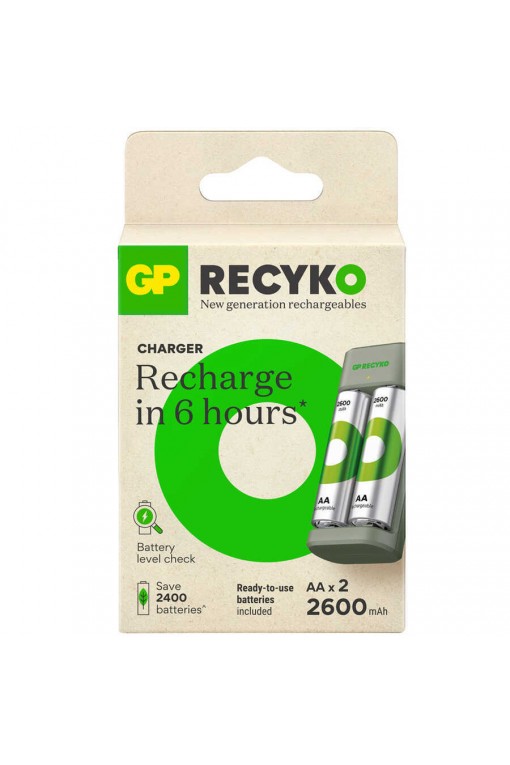 GP E221 USB Pil Şarj Cihazı 2 Adet 2600 AA Kalem Pilli Set GP E221 USB Pil Şarj Cihazı 2 Adet 2600 AA Kalem Pilli Set