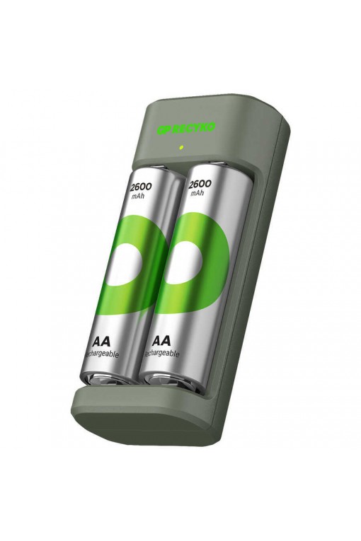 GP E221 USB Pil Şarj Cihazı 2 Adet 2600 AA Kalem Pilli Set GP E221 USB Pil Şarj Cihazı 2 Adet 2600 AA Kalem Pilli Set