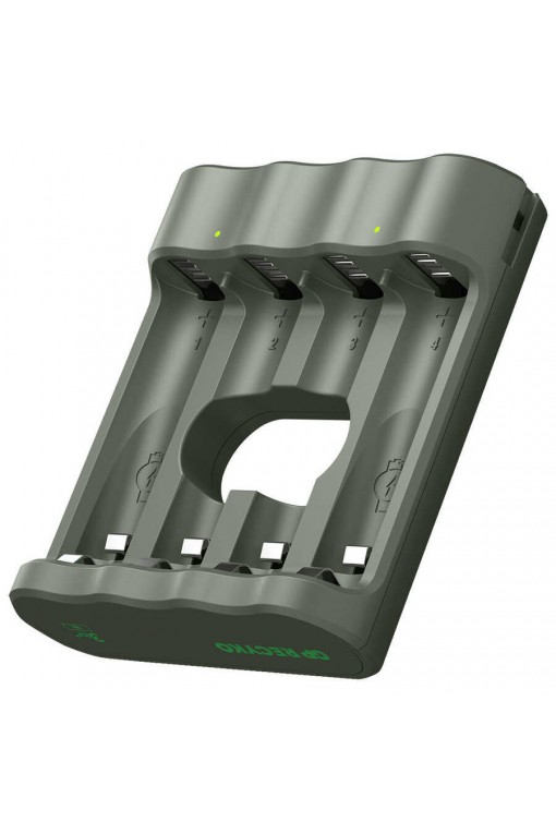 GP B441 USB Pilsiz Pil Şarj Cihazı 2'li (AA-AAA için)