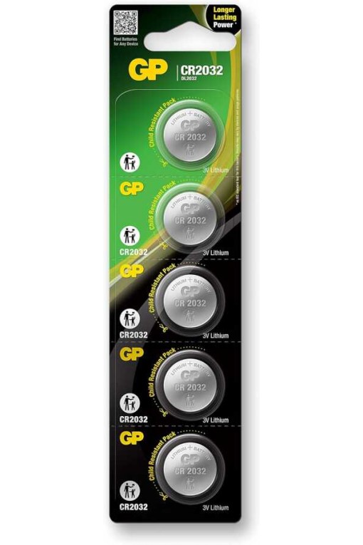 GP CR2032 3V Lityum Pil 5'li Paket GP CR2032 3V Lityum Pil 5'li Paket