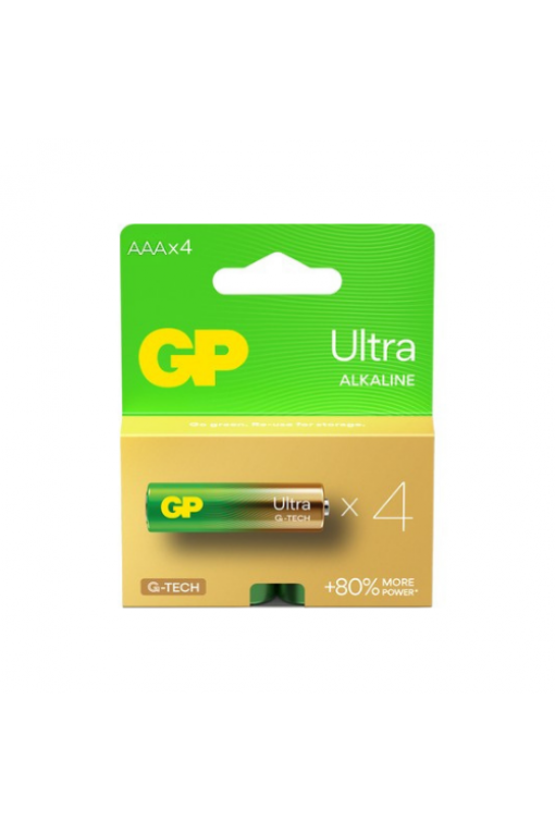 GP LR03 ULTRA ALKALİN İNCE KALEM PİL 4'LÜ BLİSTER GP LR03 ULTRA ALKALİN İNCE KALEM PİL 4'LÜ BLİSTER