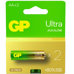 GP LR6 Ultra Alkalin AA 2'li Kalem Pil