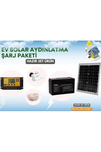 Güneş Enerjili Solar Şarjlı Kamp ve Acil Durum Aydınlatma Seti Güneş Enerjili Solar Şarjlı Kamp ve Acil Durum Aydınlatma Seti