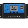Hightek 12V/24V 10A Solar Şarj Kontrol Cihazı PWM Akü Şarj Regülatörü LCD Ekranlı