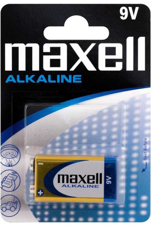 Maxell 9V Alkalin Pil (6LR61-MN1604) Maxell 9V Alkalin Pil (6LR61-MN1604)