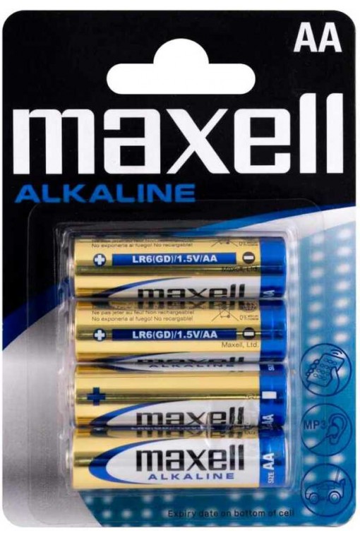 Maxell Mignon Alkalin AA 4'lü Kalem Pil