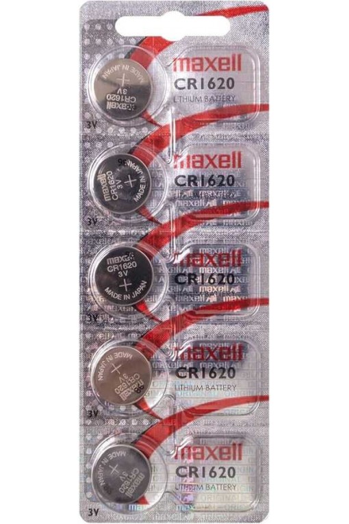 Maxell CR1620 3V Lityum Düğme Pil 5'li Paket Maxell CR1620 3V Lityum Düğme Pil 5'li Paket