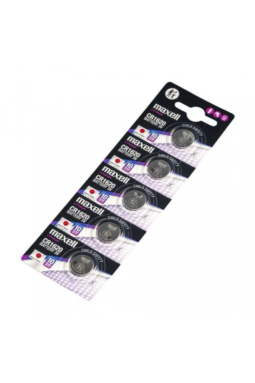 Maxell CR1620 3V Lityum Düğme Pil 5'li Paket