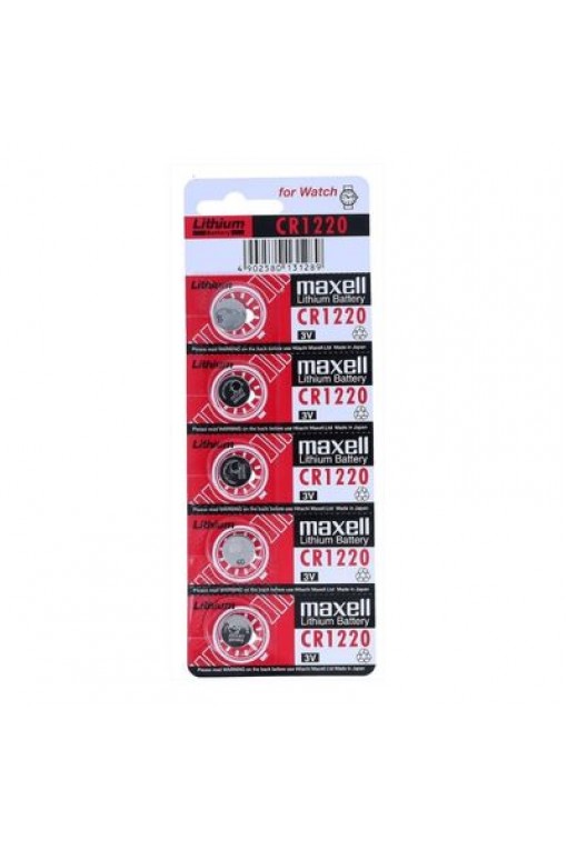 Maxell CR1220 3V Lityum Pil 5'li Paket Maxell CR1220 3V Lityum Pil 5'li Paket