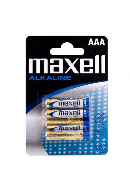 Maxell Micro Alkalin AAA 4'lü İnce Kalem Pil Maxell Micro Alkalin AAA 4'lü İnce Kalem Pil