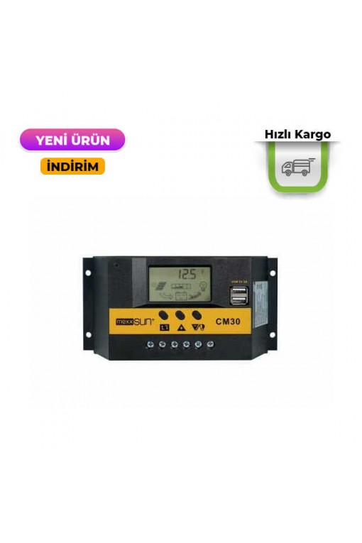 MEXXSUN 30A PWM ŞARJ KONTROL CİHAZI