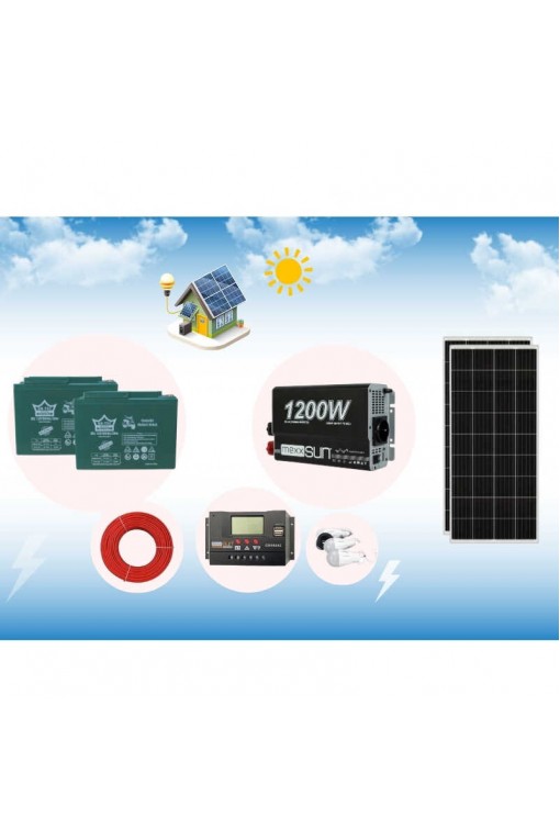 Mini buzdolabı, LED TV, aydınlatma Güneş Enerji Sistemi