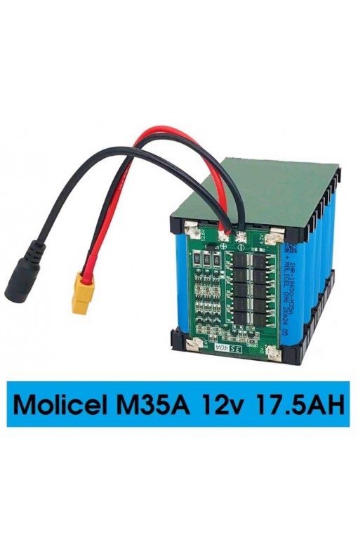 Molicel 12v 17500mah 3S5P 18650 Li-ion 3S 30A BMS Devreli Pil Kablolu Molicel 12v 17500mah 3S5P 18650 Li-ion 3S 30A BMS Devreli Pil Kablolu