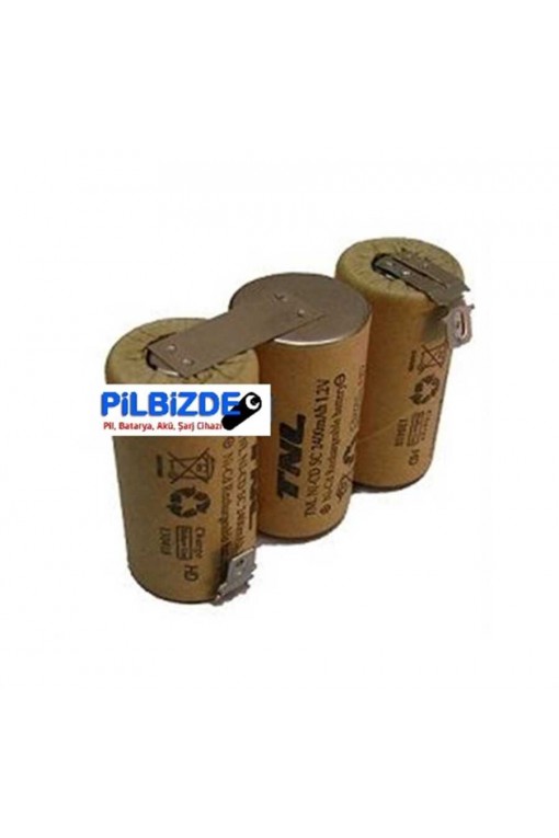 Moulinex 3.6v 2400mAH 3lü Yan Süpürge Pili Terminalli Moulinex 3.6v 2400mAH 3lü Yan Süpürge Pili Terminalli