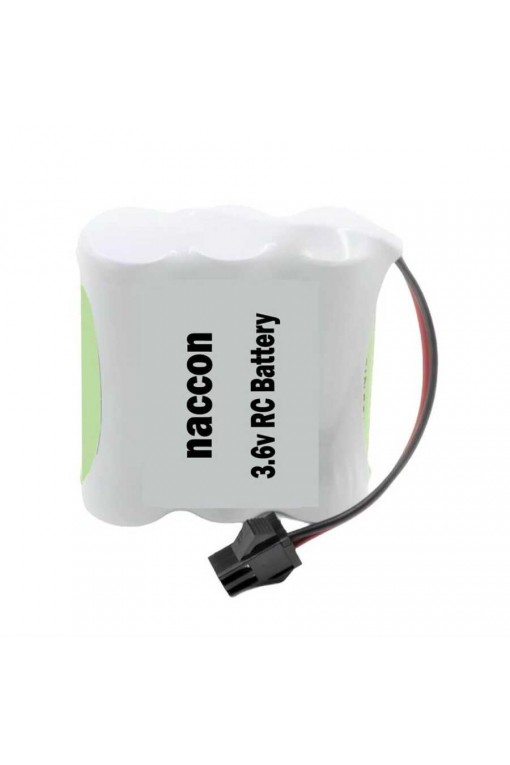 Naccon 3.6V 1100mAh Siyah Soketli Şarjlı Oyuncak Pili AA Kalem Pilli