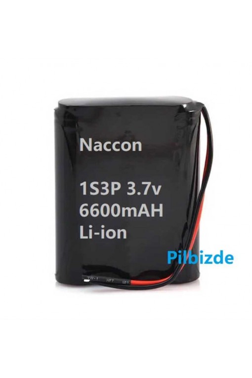 Naccon 3.7v 6600mah 1S3P 18650 Li-ion 1S BMS Devreli Pil Kablolu