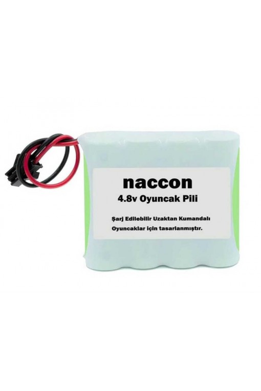 Naccon 4.8V 1100mAh Siyah Soketli Şarjlı Oyuncak Pili AA Kalem Pilli