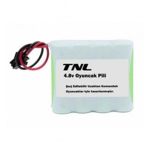 TNL 4.8V 2100mAh Siyah Soketli Şarjlı Oyuncak Pili