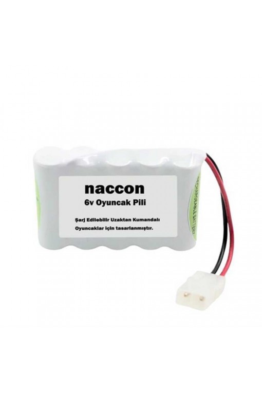 Naccon 6V 1800mAh Tamiya Soketli Şarjlı Oyuncak Pili AA Kalem Pilli Naccon 6V 1800mAh Tamiya Soketli Şarjlı Oyuncak Pili AA Kalem Pilli