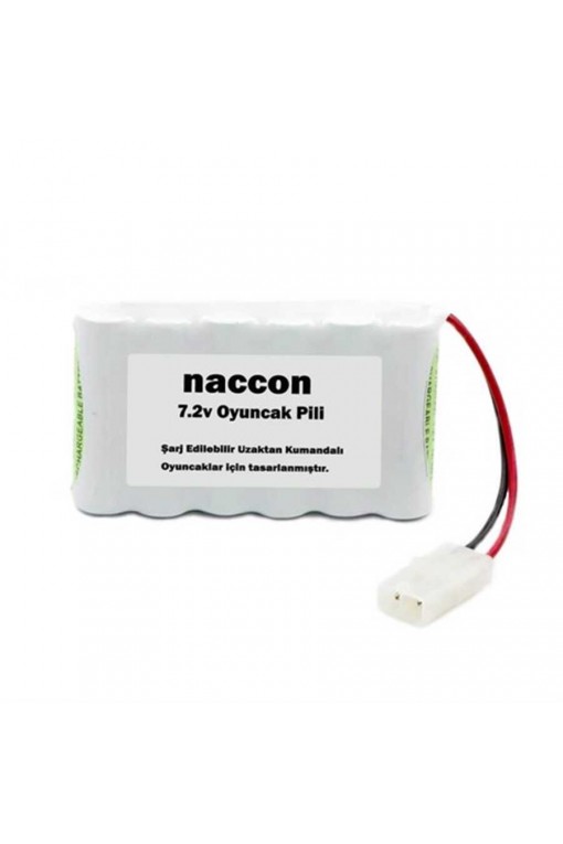 Naccon 7.2V 1300mAh Tamiya Soketli Şarjlı Oyuncak Pili AA Kalem Pilli Naccon 7.2V 1300mAh Tamiya Soketli Şarjlı Oyuncak Pili AA Kalem Pilli