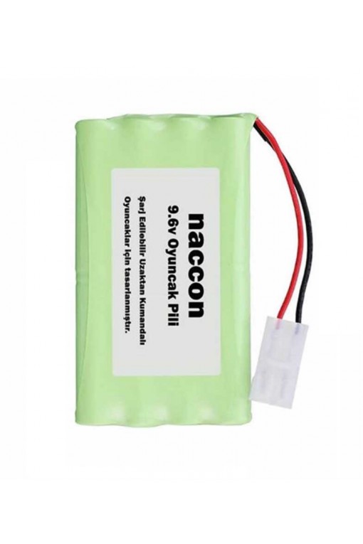 Naccon 9.6V 1100mAh Tamiya Soketli Şarjlı Oyuncak Pili AA Kalem Pilli