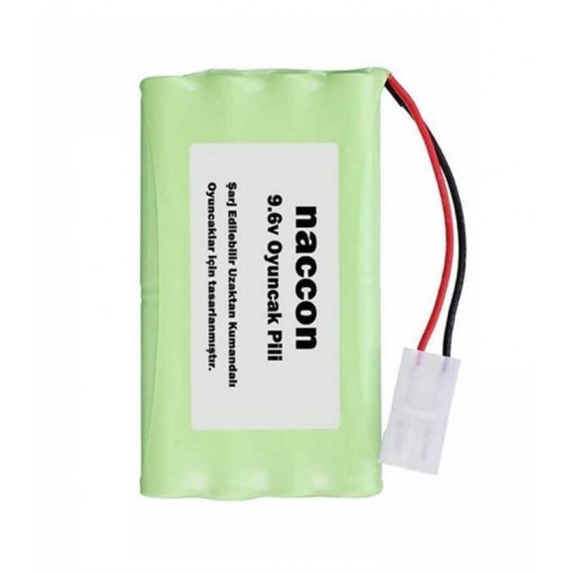 Naccon 9.6V 1300mAH Tamiya Soketli Şarjlı Oyuncak Pili AA Kalem Pilli