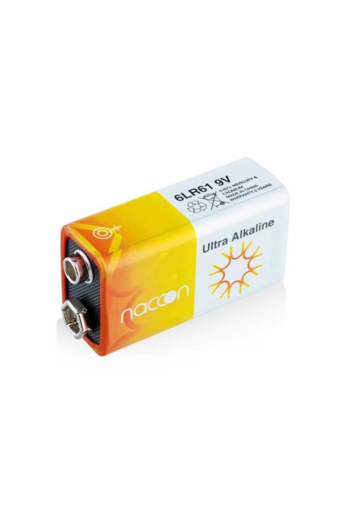 Naccon 9V Alkaline Kare Pil 6LR61 Naccon 9V Alkaline Kare Pil 6LR61