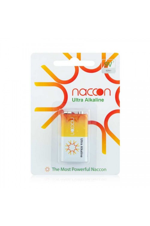 Naccon 9V Alkaline Kare Pil 6LR61 Naccon 9V Alkaline Kare Pil 6LR61