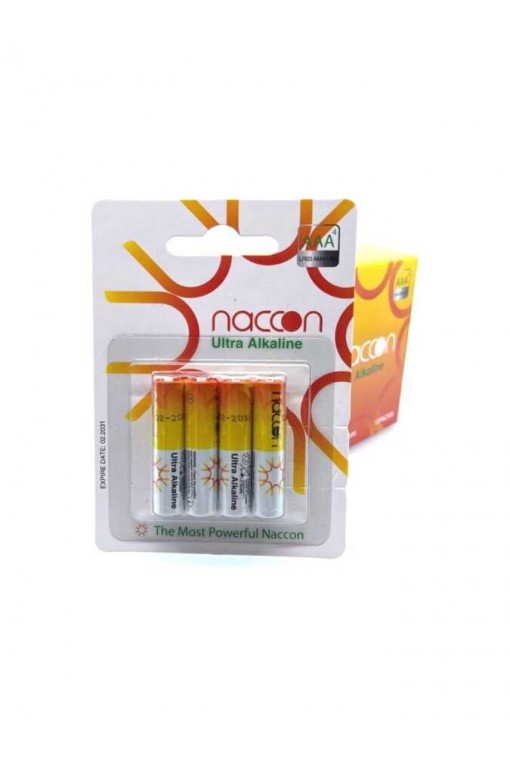 Naccon Ultra Alkalin AAA İnce Kalem Pil 4'lü Paket (LR03)