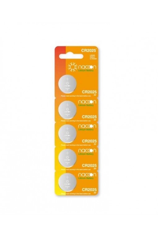 Naccon CR2025 3V Lityum Pil 5'li Paket Naccon CR2025 3V Lityum Pil 5'li Paket