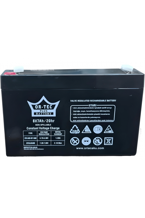 Or-Tec Yıldırım Akülü Araba 6 Volt 7 Amper Oyuncak Araba Aküsü 6V 7AH Or-Tec Yıldırım Akülü Araba 6 Volt 7 Amper Oyuncak Araba Aküsü 6V 7AH