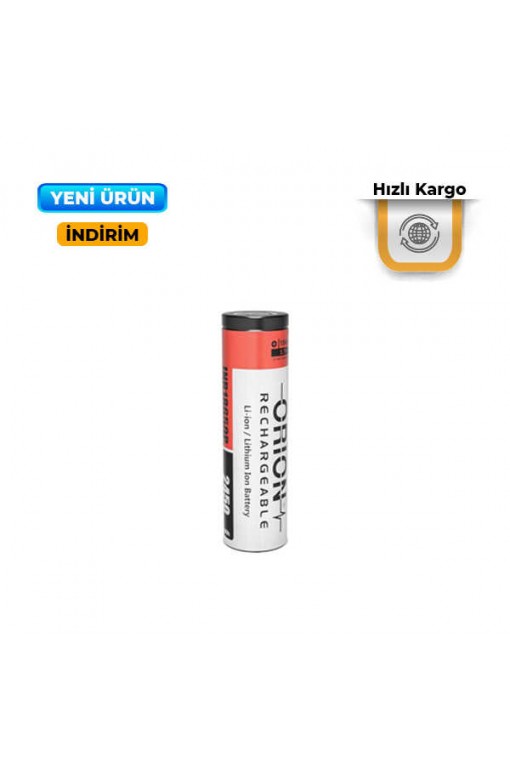 Orion 18650P 3.7V 2450mAh 12C Li-ion Pil