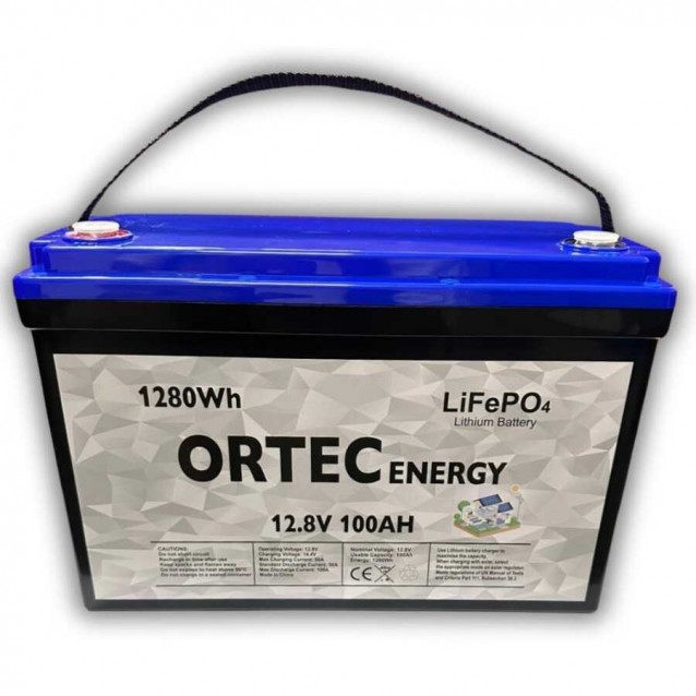 Ortec 12.8V 100AH Lifep04 Lityum Akü 1280 Wh Yeni Nesil 2024 Üretim