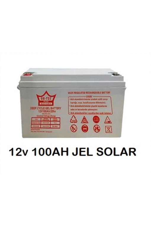 Ortec 12V 100Ah Güneş Enerji Sistemi için Nano Carbon Jel Akü Ortec 12V 100Ah Güneş Enerji Sistemi için Nano Carbon Jel Akü