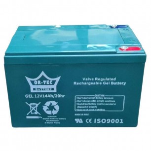Ortec 12v 14Ah Elektrikli Bisiklet Jel Akü 