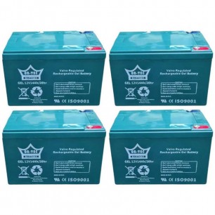 Yuki Yk-42 - Yk-51 Ortec 12V 14AH Motorsiklet Jel Akü 4'lü Set