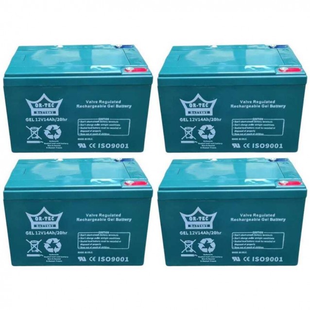 Arora Casper Uyumlu Ortec 12V 14AH Motorsiklet Jel Akü 4'lü Set Arora Casper Uyumlu Ortec 12V 14AH Motorsiklet Jel Akü 4'lü Set