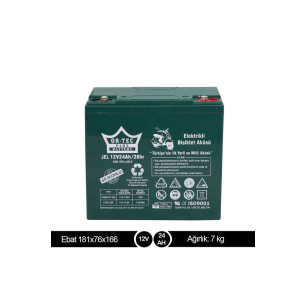 Ortec 12 Volt 24 Amper Jel Akü En Ucuz