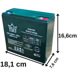 Ortec 12 Volt 24 Amper Jel Akü En Ucuz